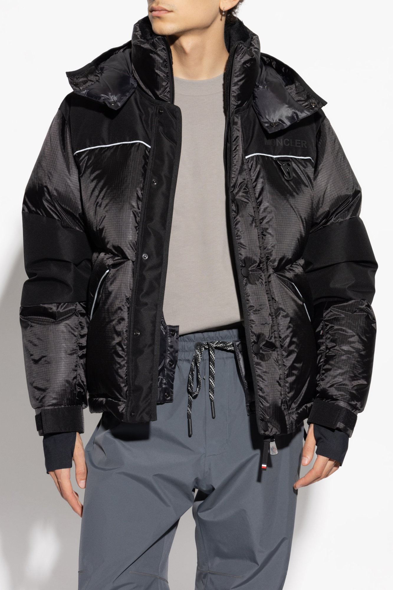 Moncler Grenoble zip-up Padded Jacket | Black | FARFETCH